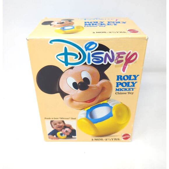 Disney | Toys | New Vintage 984 Disney Mickey Mouse Roly Poly Chime ...